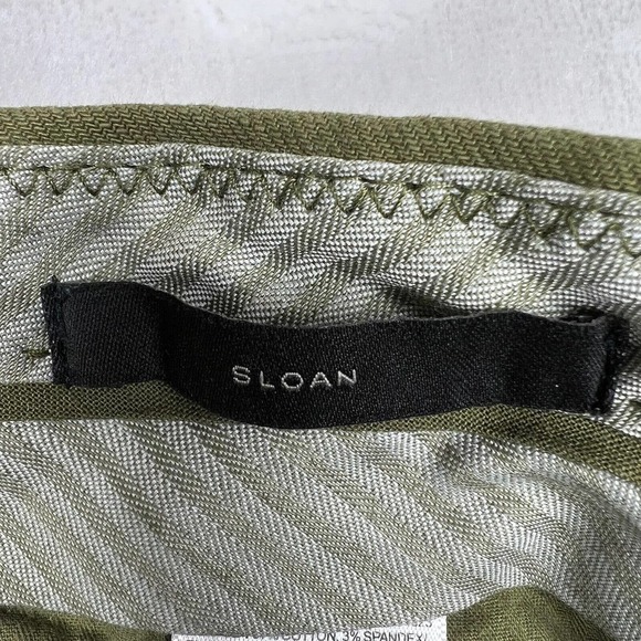 Banana Republic Sloan Women's Green Mid-Rise Tapered Leg Stretch Pants Sz 6 - Picture 8 of 11